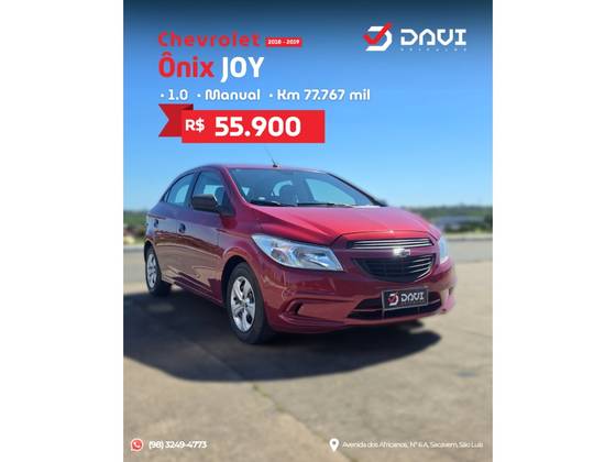CHEVROLET ONIX 1.0 MPFI JOY 8V FLEX 4P MANUAL CHEVROLET ONIX 1.0 MPFI JOY 8V FLEX 4P MANUAL